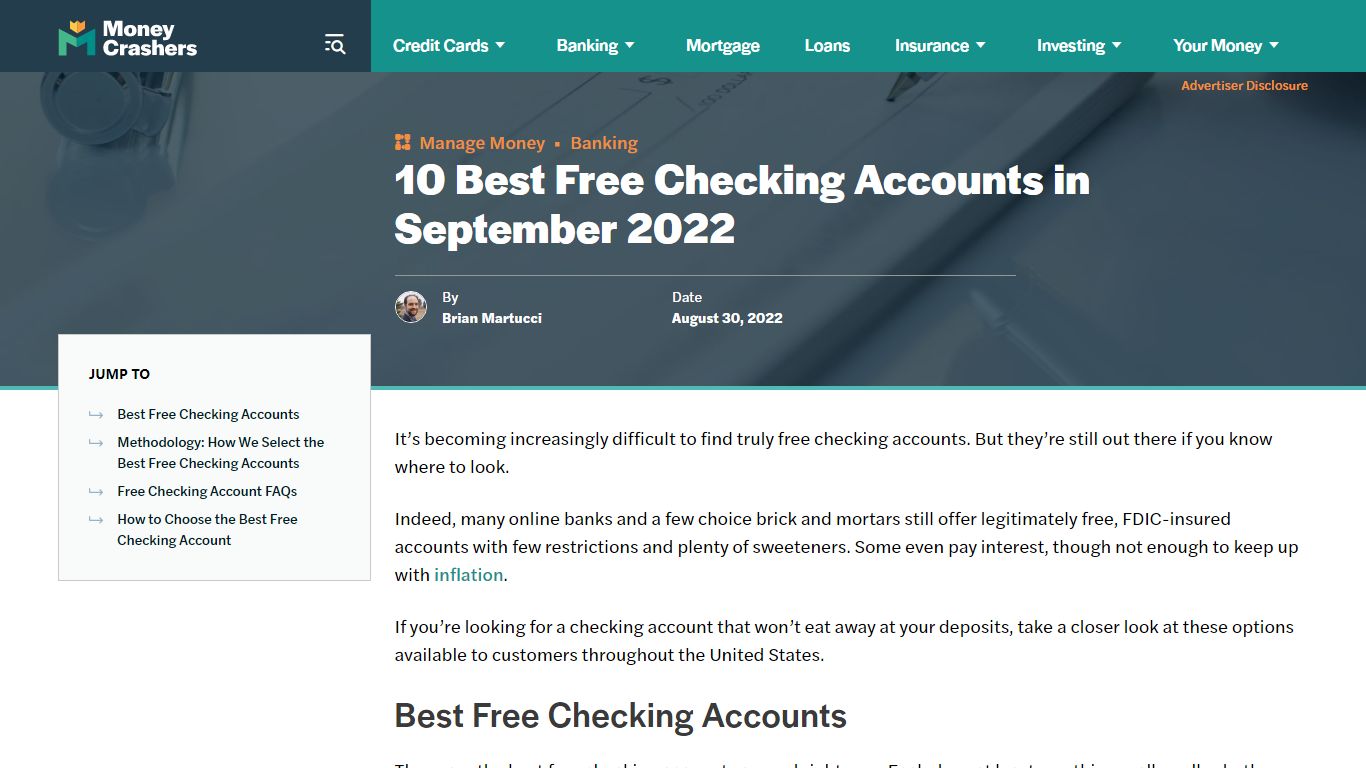 11 Best Free Checking Accounts in August 2022 - Money Crashers